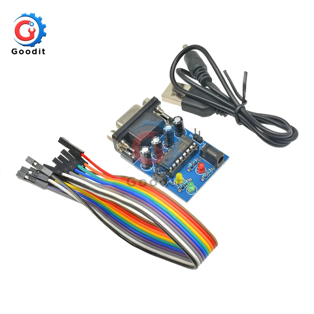 Модуль преобразователя RS232 в TTL COM DB9 серийная плата MAX232 MAX232CPE чип передачи ATMEGA16