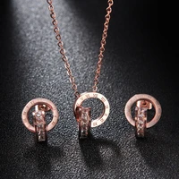 chain necklace female titanium steel clavicle roman numerals ring no fading light contracted fashion luxury jewelry senior suit