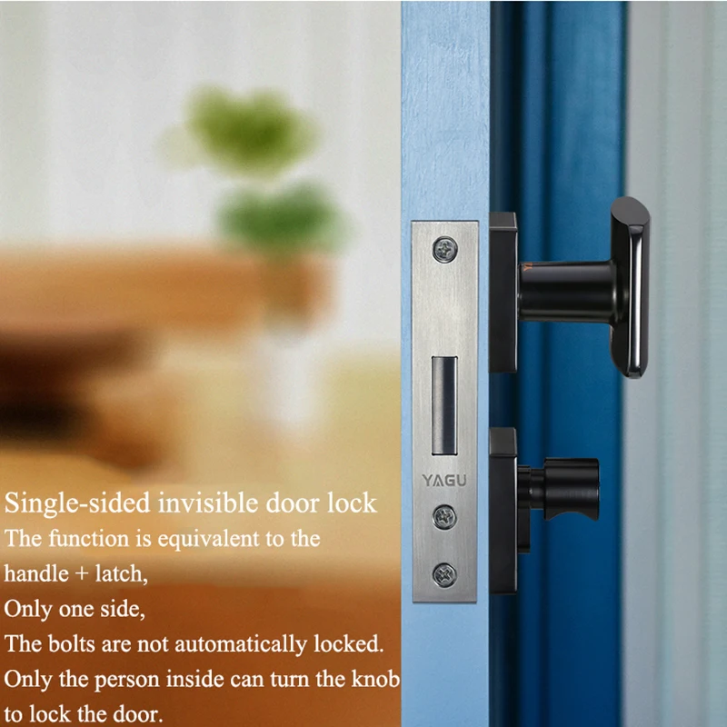 Невидимый дверной замок из цинкового сплава для межкомнатной двери