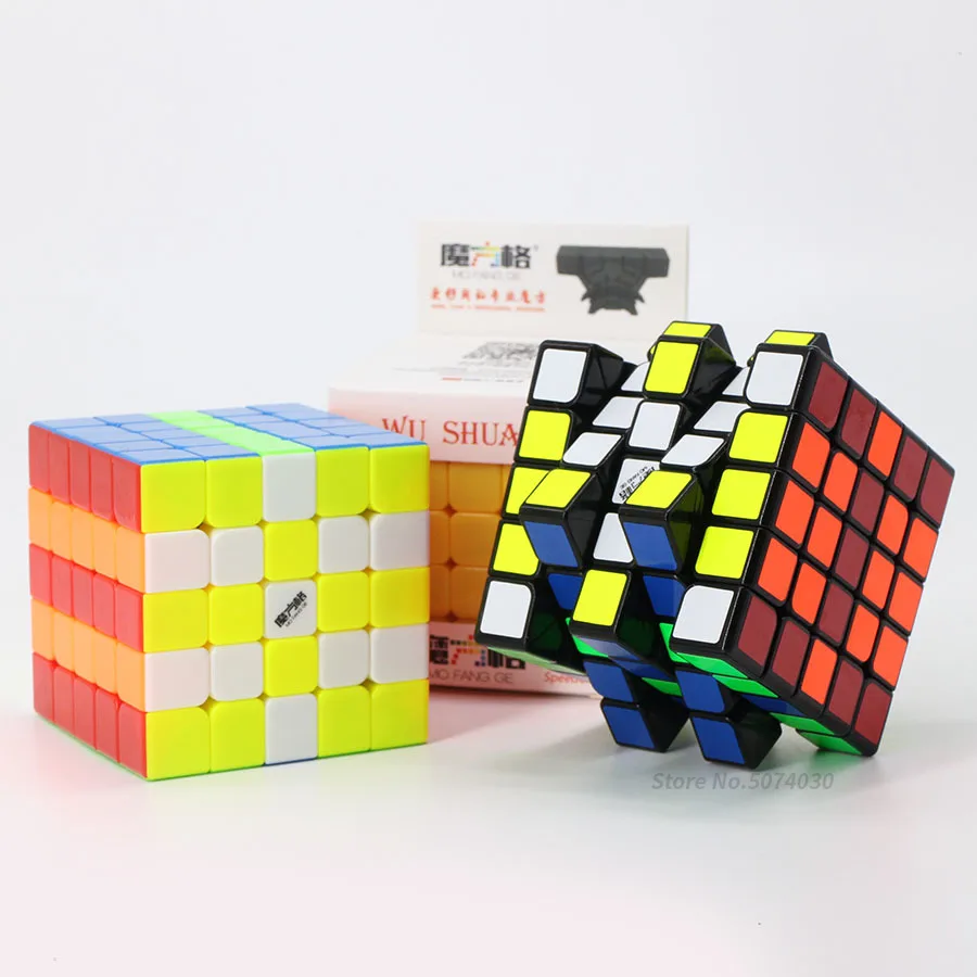 Qiyi Mofangge Wushuang 5x5x5 Speed Magic Cube Puzzle 5x5 кубов соревнований игрушки WCA Championsh Square Black Strickerless