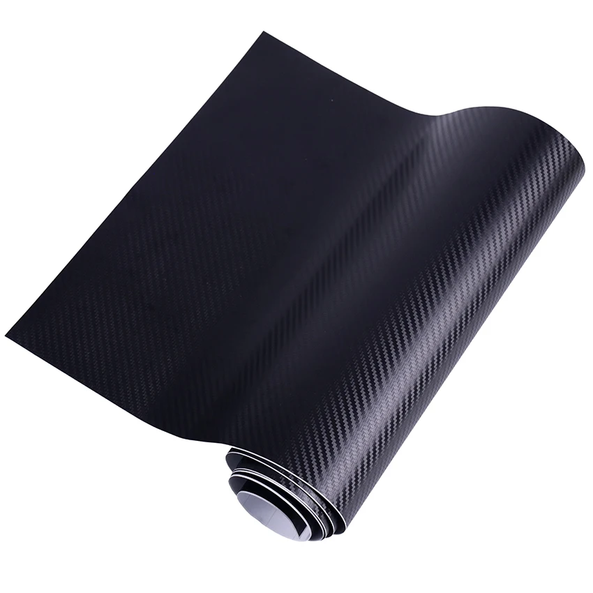 

3D Carbon Fiber Vinyl Film Car Stickers Car Styling Vehicle decoration Waterproof Accessories Motorcycle Decals 30x127cm