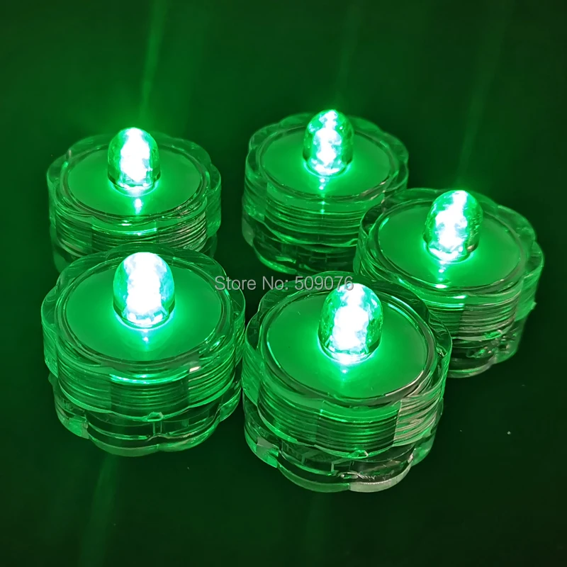 24 шт./лот беспламенная свеча светодиодная чайная водонепроницаемая свадебная