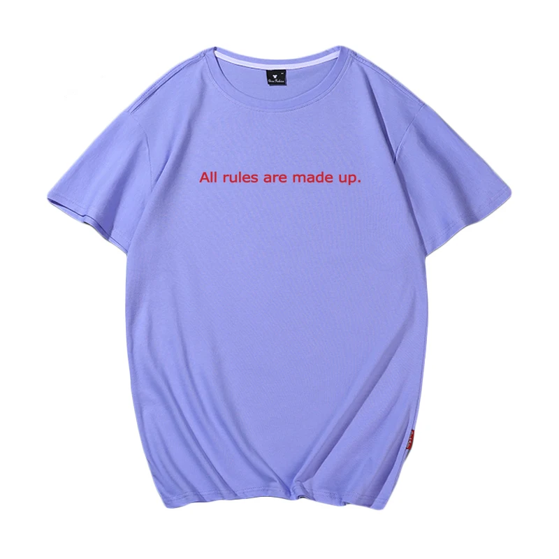 

Все правила сделаны или похода по магазинам. С буквенным принтом Футболка женские футболки для женщин размера плюс летняя рубашка в Корейск...