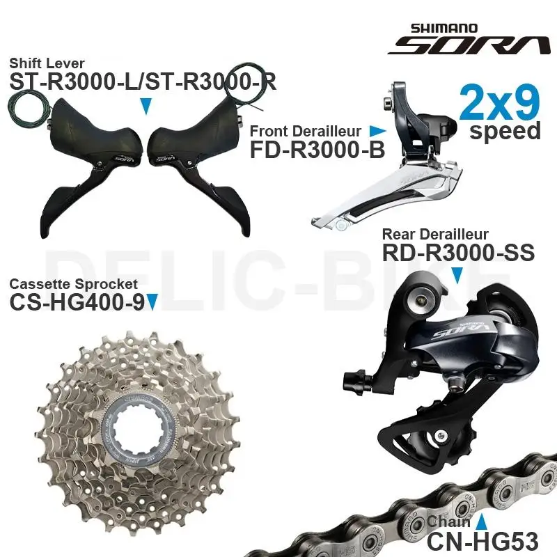 SHIMANO ST-R3000 SORA 2×9s ウエムラサイクルパーツインターネット店 / Shimano (シマノ