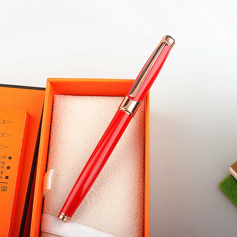 

1 PCS Luxury Roller Ballpoint Pen Metal Office School Supplies 0.5MM Rollerball High Quality Stationery