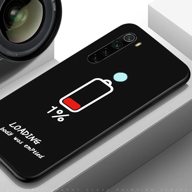 Чехол для телефона Xiaomi Redmi Note 8T черный крутой чехол из ТПУ с кошками и листьями 8 Pro
