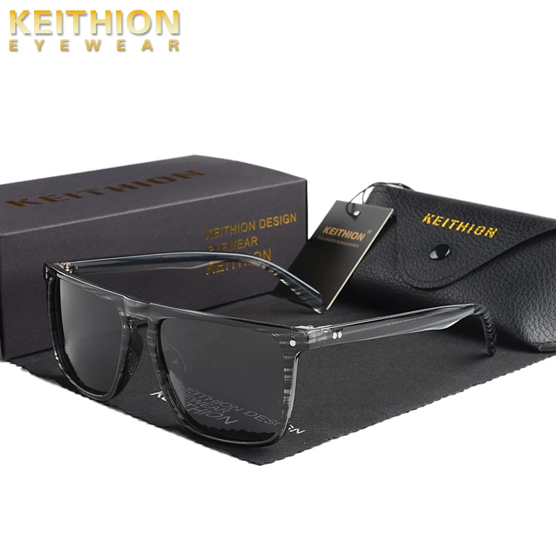 Мужские и женские Квадратные Солнцезащитные очки KEITHION поляризационные