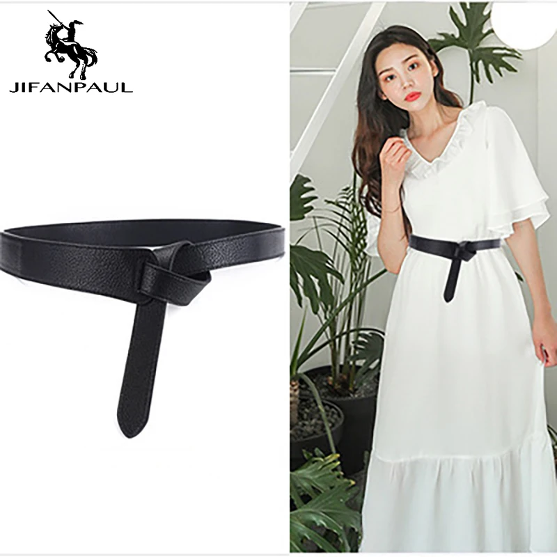

JIFANPAUL new fashion all-match decorative girdle ladies style with dress, wide belt, knotted belt and trousers belts for women