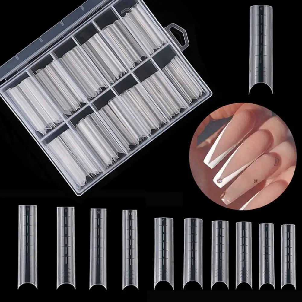 

50% Hot Sale 1Box/120Pcs Nail Wraps Ultra-thin Clear Extended Art Designed DIY Nail Stickers for Nail Salon