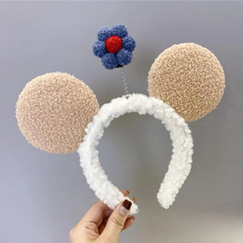 

Face Wash Lovely Wool Headband Women Cute Ear Hairband Cotton Make UP Head Band Adults Hair Accessories Hair Hoop Headband