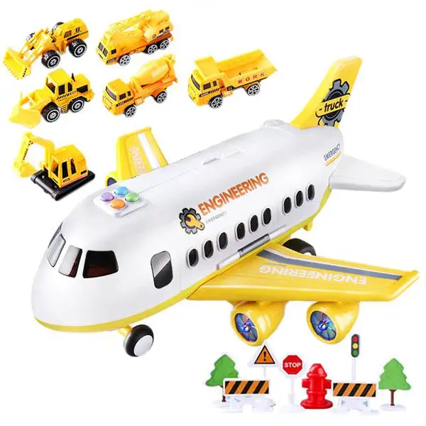 

Drop shipping New Music Story Simulation Track Inertia Children's Toy Aircraft Large Size Passenger Plane Kids Airplane Toy Car