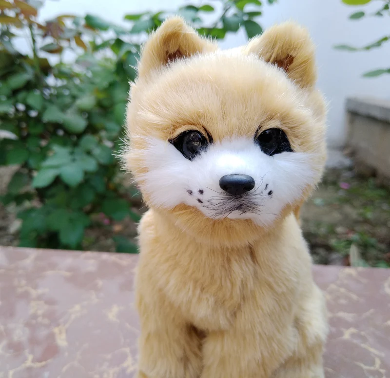 Полиэтиленовые и искусственные меха Akita Реалистичная игрушка 14x17 см жесткая