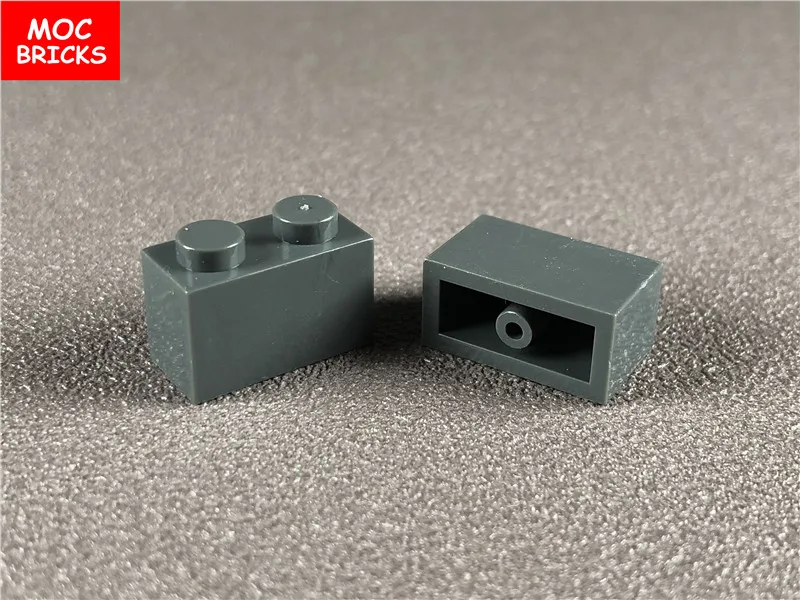 50 шт./лот MOC Кирпичи DIY красочный кирпич 1x2 с нижней трубкой подходит для 3004