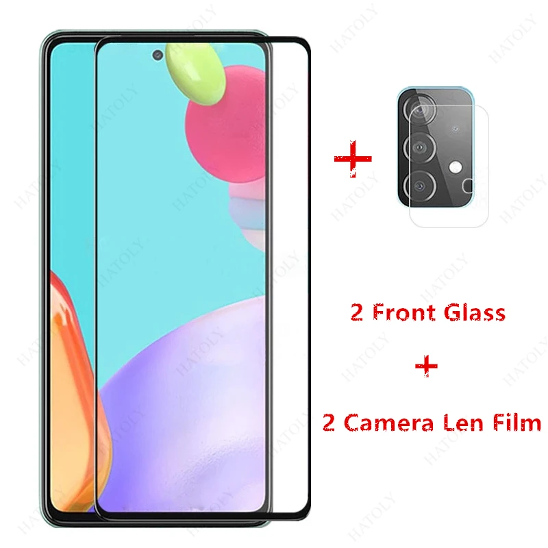 2 шт. Для Samsung Galaxy A71 стекло для A51 A41 A31 A21 A11 A01 закаленное протектор экрана камера Len