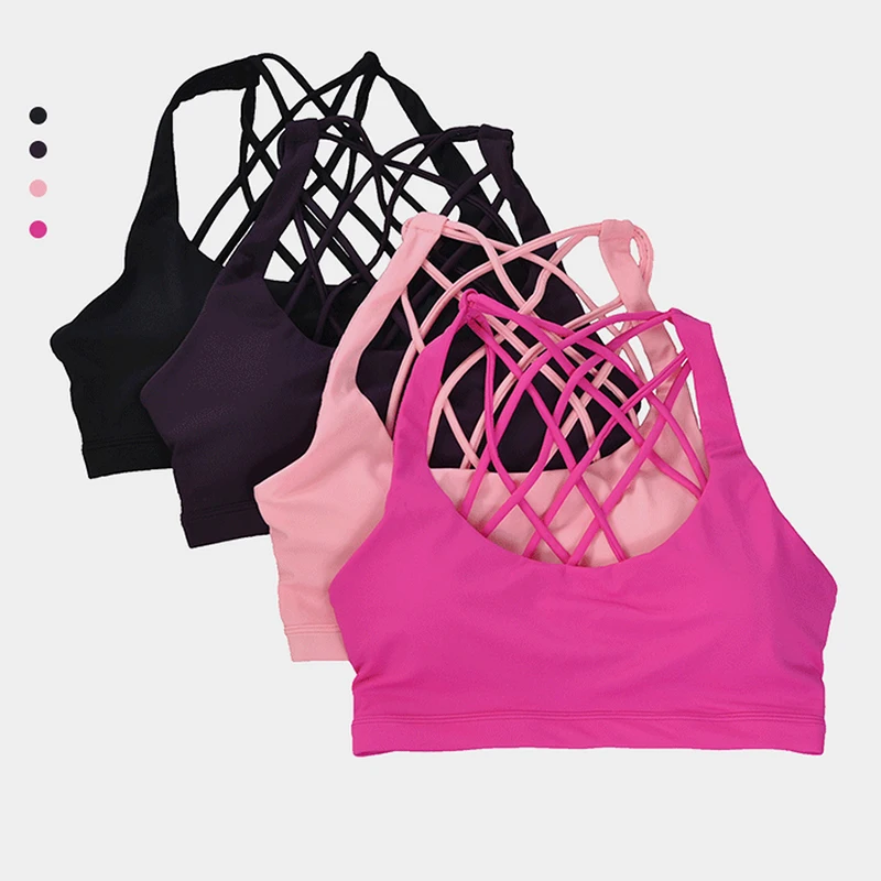 

2020 женский спортивный бюстгальтер, топ для йоги и фитнеса, одежда для бега, женские бюстгальтеры с вкладышами, спортивный топ без косточек