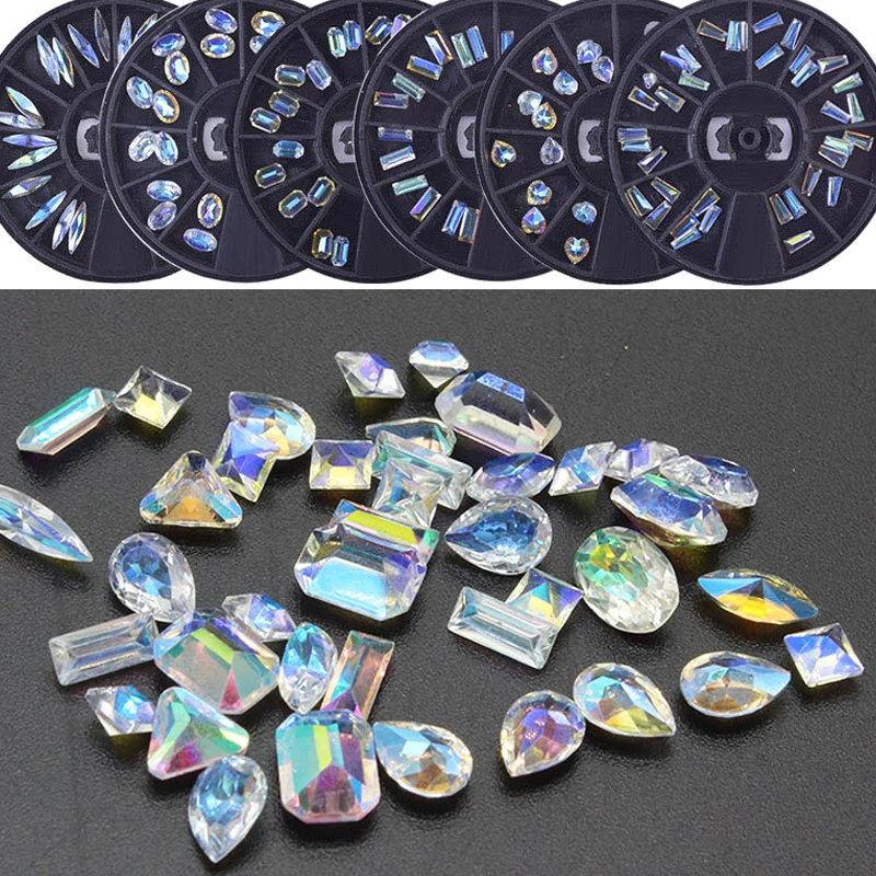 

Kawaii (Korea/Japanese Style )3D Resin Rhinestone In Wheel Symphony Nail 12 Design(ZP99) Nail Art Decorations Rhinestones