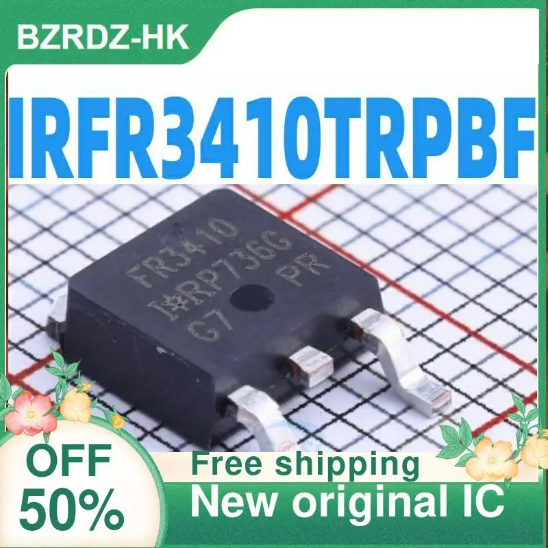 

10-200PCS IRFR3410 IRFR3410TRPBF FR3410 31A/100V TO-252 nuevo original