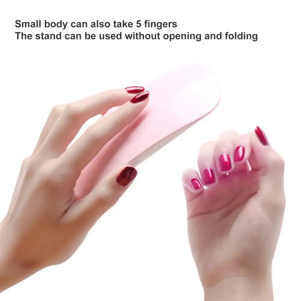 Лампа для ногтей быстросохнущая с 6 лампами УФ-фототерапии сушилка клея