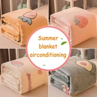new bed linen kawaii nap blanket air conditioning quilt thin section single lunch break flannel office cover blanket for home
