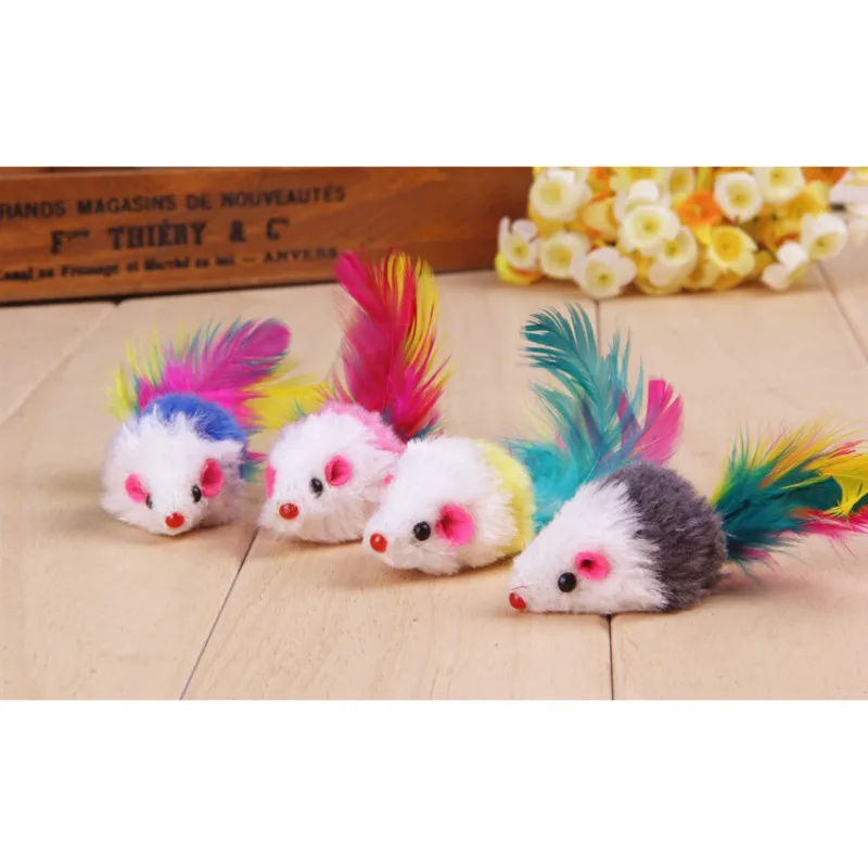 1 шт. игрушка для домашних животных ложная мышь игрушки кошек мини забавные котят