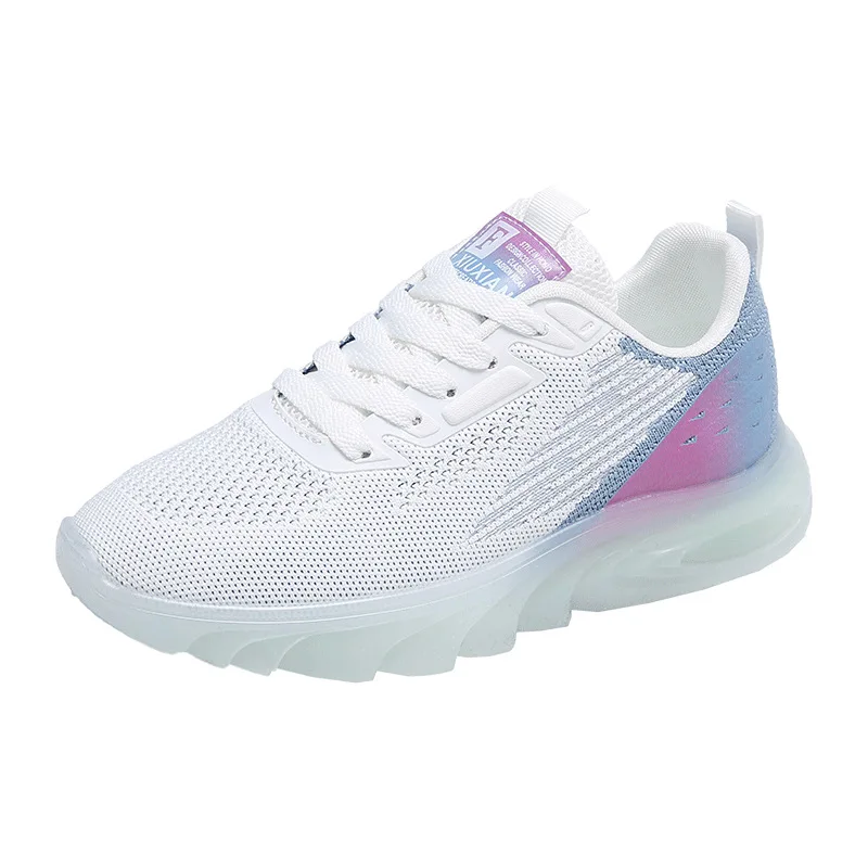 

Women Running Shoes Fashion Breathable Weaving Mesh Air Cushion Sneakers Sports Casual Gym Tennis Shoe Platform Height Increased
