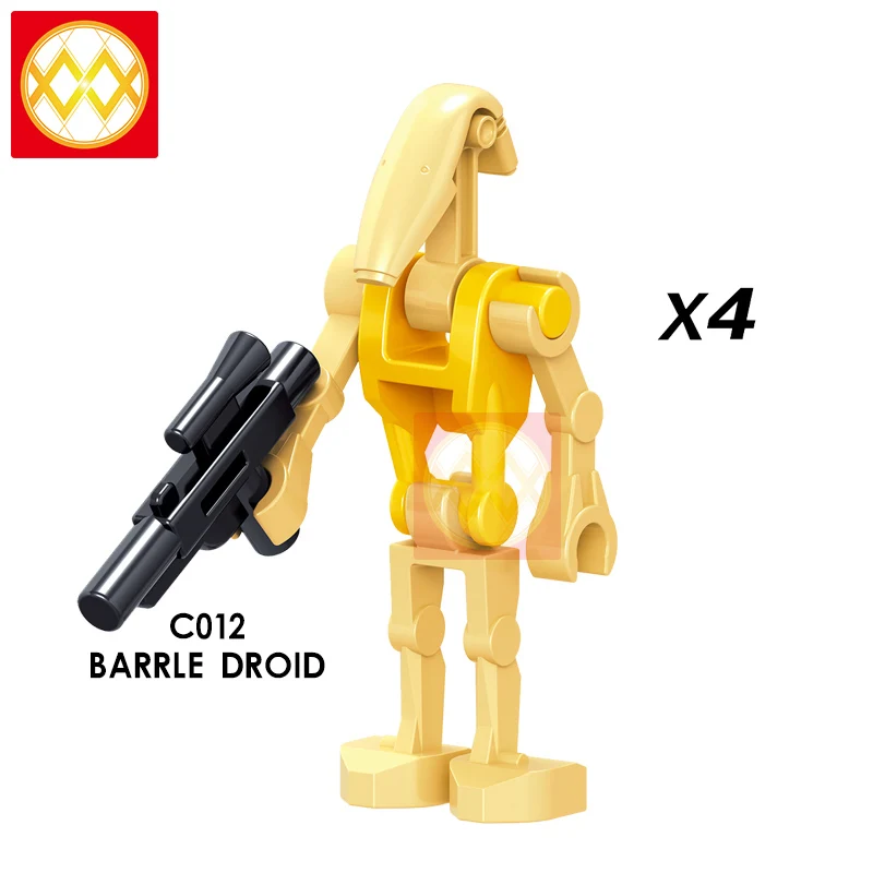 WM411 Scout Troopers Одиночная распродажа Дарт Реван йода красная гвардия Дарт набор Вейдера строительные блоки модели Кирпичи Игрушки - Цвет: Кораллово-Красный