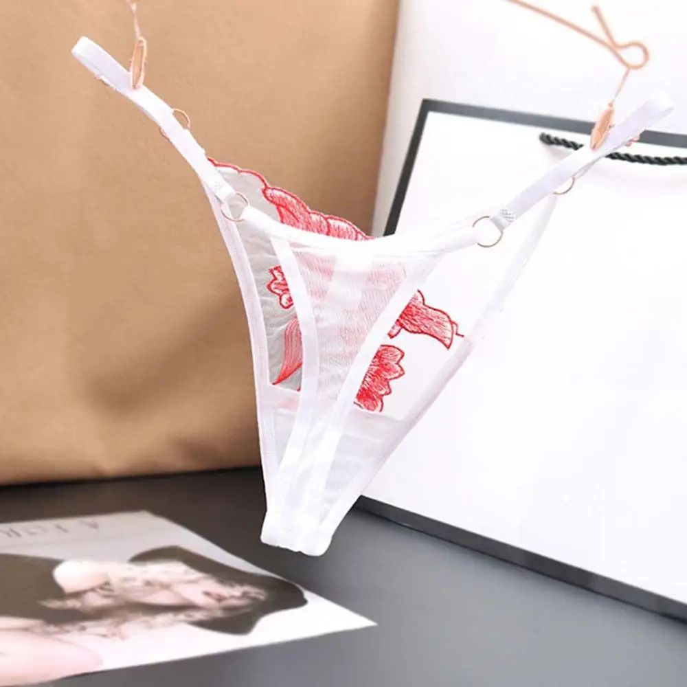 Трусики женские кружевные с вышивкой в виде бабочек | Женская одежда