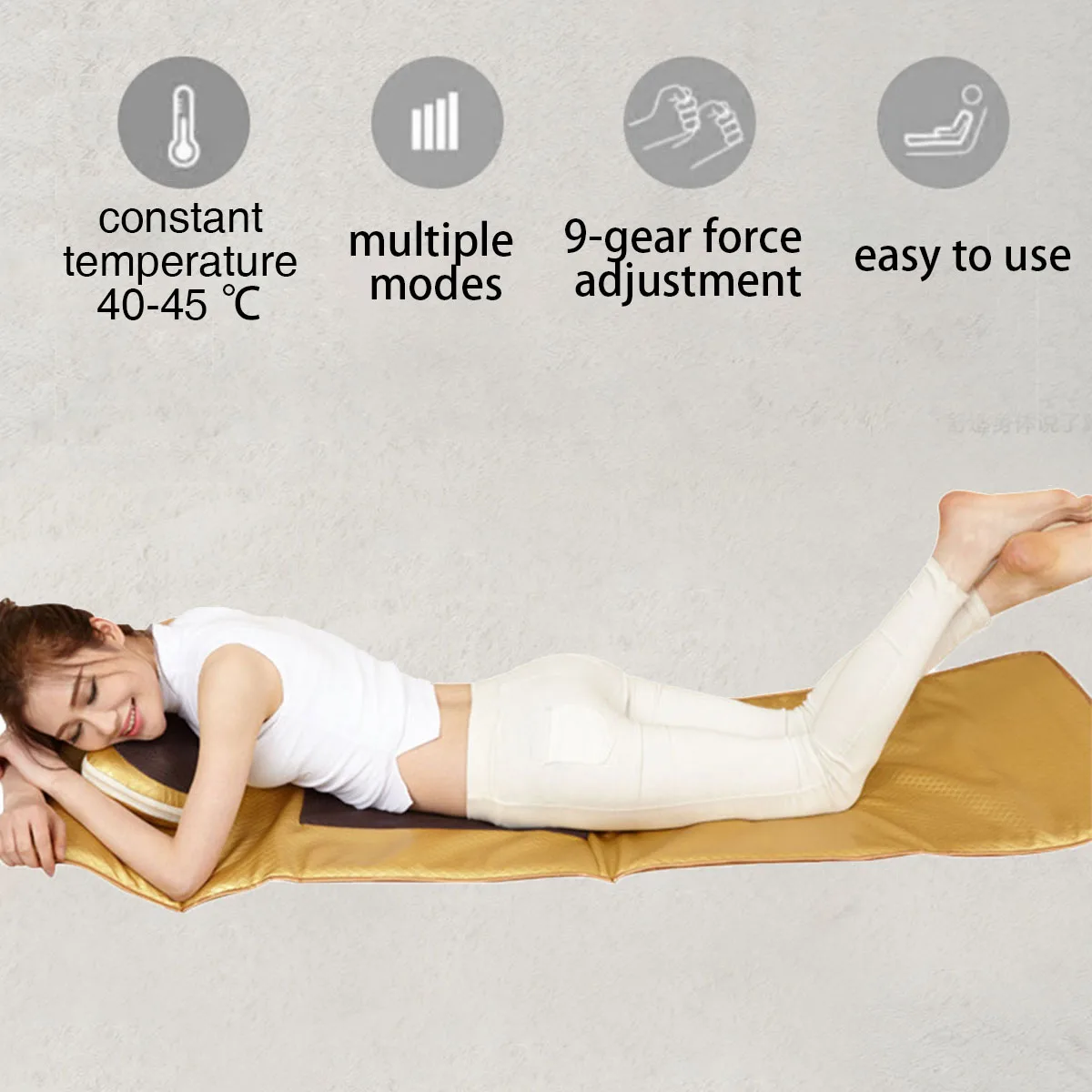 barato Massagem Elétrica De Corpo Inteiro Almofada Aquecimento Infravermelho Vibrador Para Cabeça Pescoço Volta Massageador Cadeira Aliviar A Dor Massagem