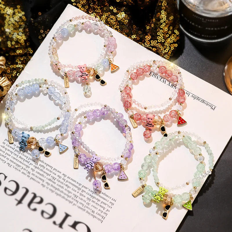 

Fashion summer bracelet female new cheese bracelet wild sweet girl hand jewelry hot sale