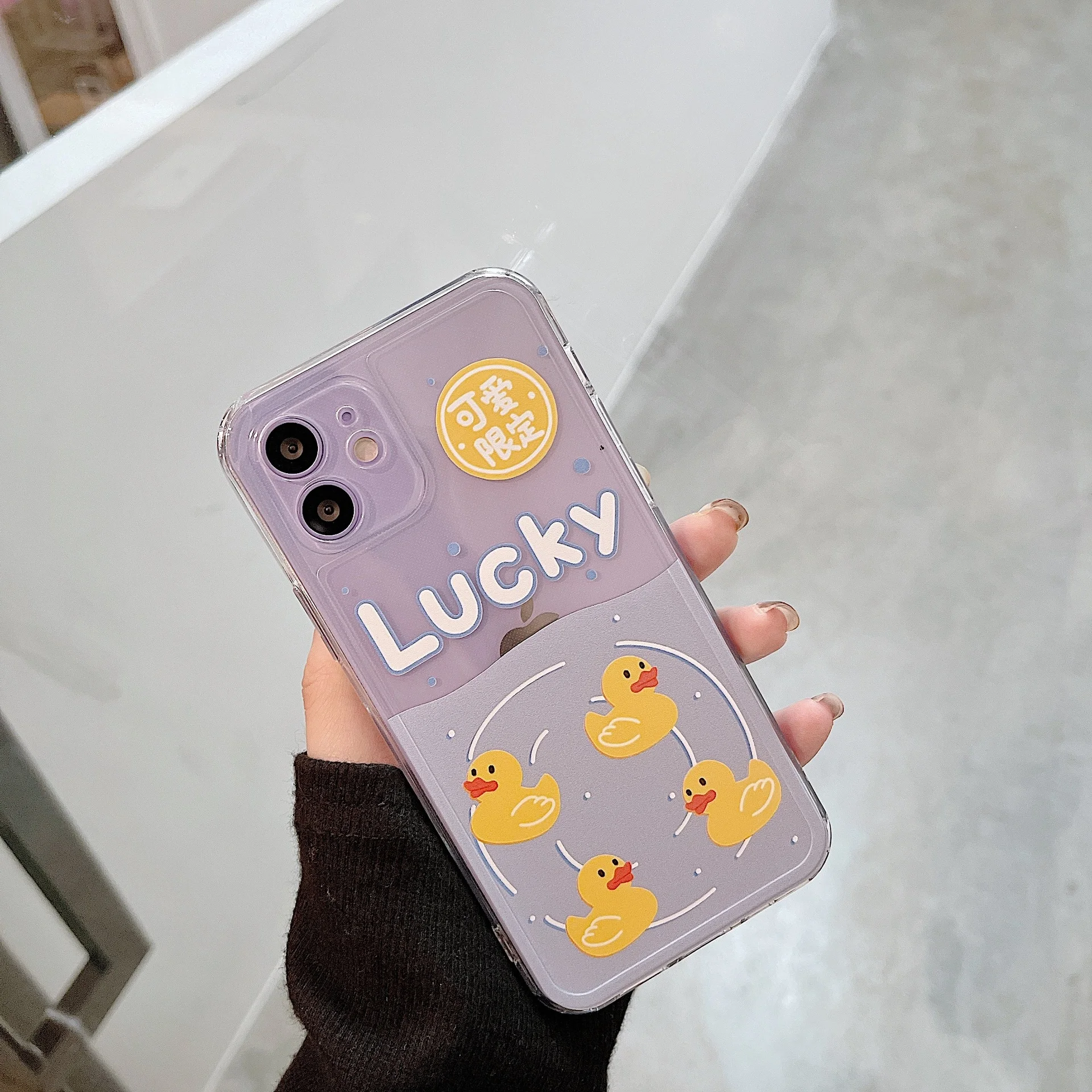 

for iphone 13 12pro Apple phone case iPhone 8plus photo frame case XR duckling cartoon xsmaxxs