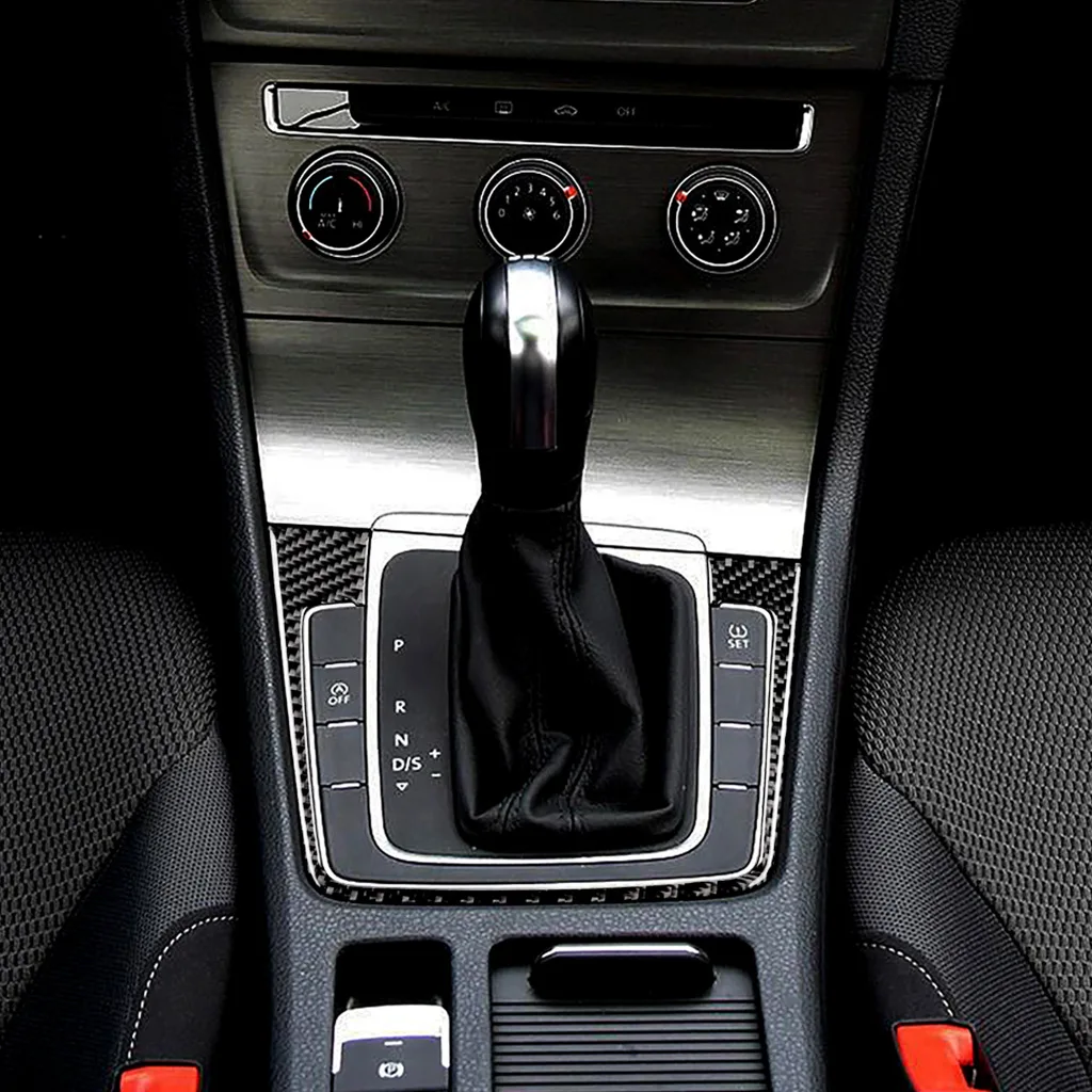 Автомобильный Стайлинг углеродное волокно переключения передач панель накладка