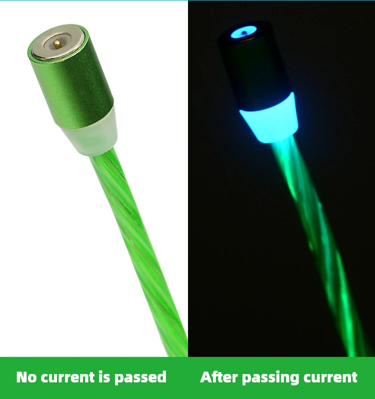 Магнитный светодиодный кабель CHAURE для зарядки mi cro, зарядный usb-кабель для Xiao mi huawei, зарядный кабель для быстрой зарядки T-C, usb-кабель