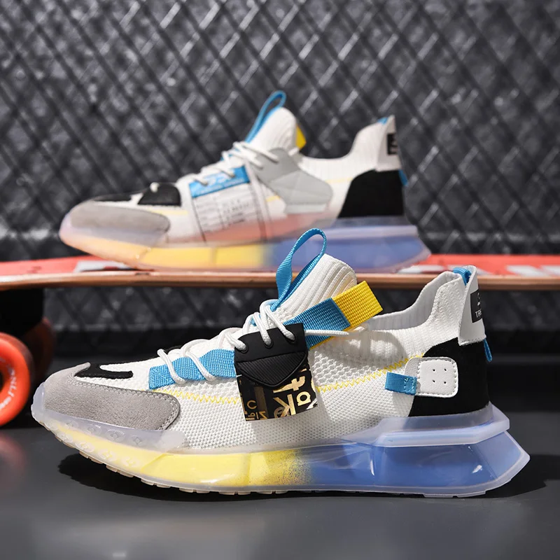 

2021Summer Fashion Men's Sport Shoes Street Style Breathable Comfortable Adult Male Sneakers Tenis Footwear