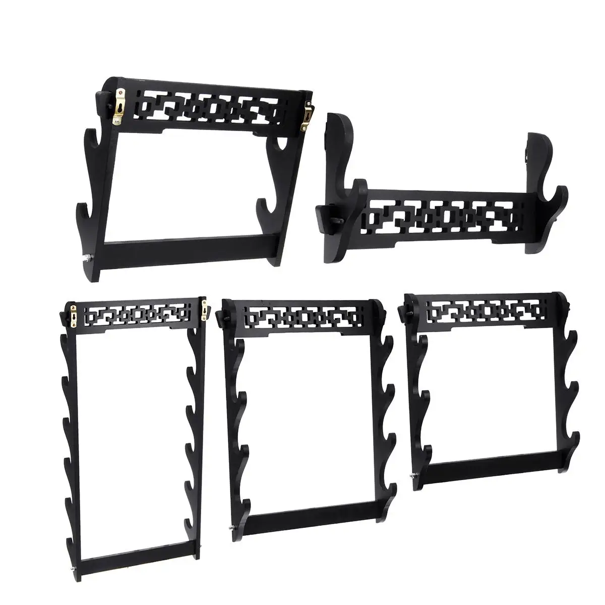1 pcs Wall Hanging Decor Samurai Sword Holder Katana Stand Hanger Bracket Rack Home Decoration Display 1/2/3/4/6Tier | Дом и сад