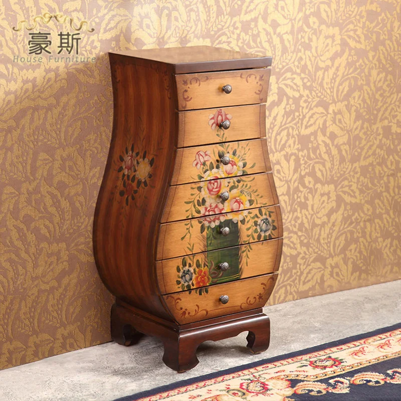 Американский кантри деревянная мебель гостиная armoire de Range комод cassettiera muebles sala