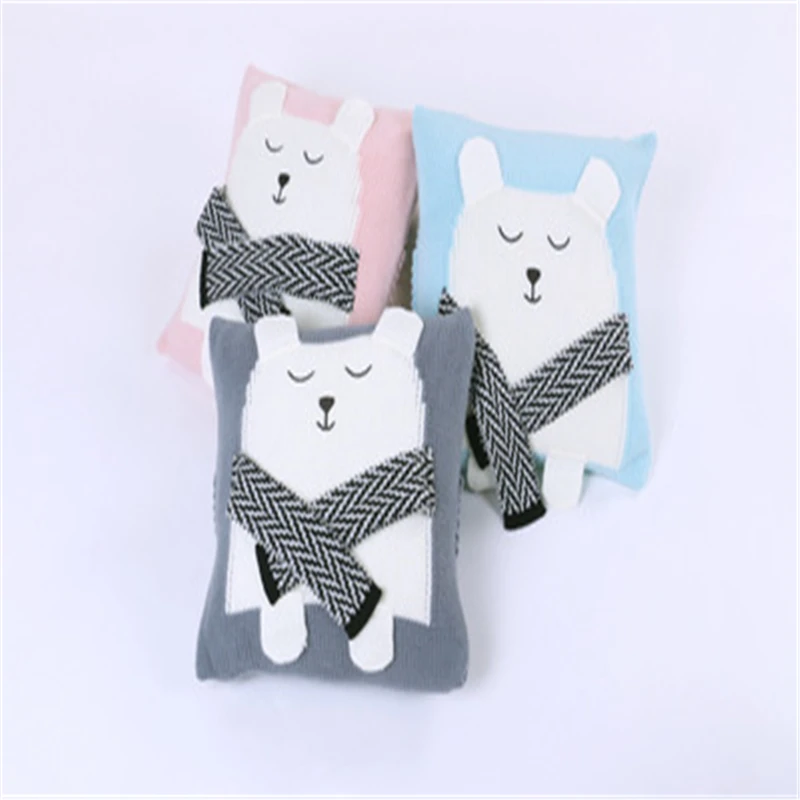 

35cm 3D Bear Kawaii Photography Sofa Bed INS Plush Room Decoration Stuffed Baby Birthday Toys Xams Gift Cushion pillow Weave