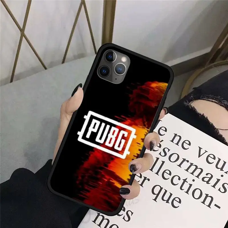 

Game PUBG fire Cool gun car Phone Case For iphone 8 11 12 Redmi note 8 9 s huawei p 30 pro lite plus cover shell funda