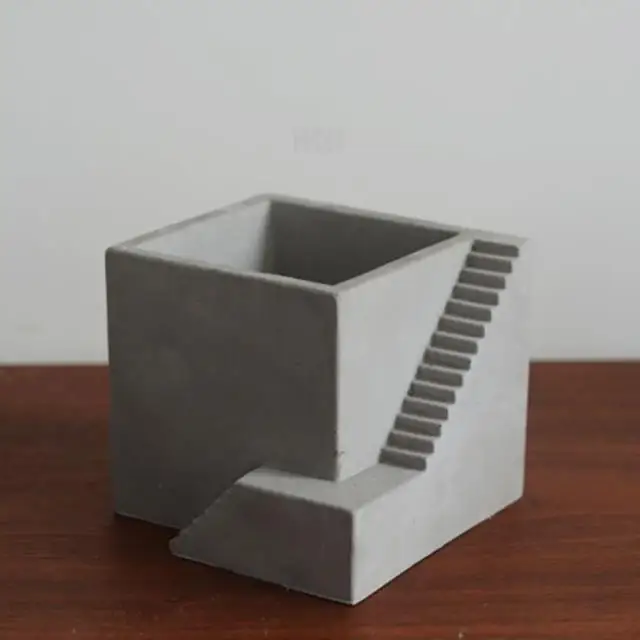 Форма для бетонного плантатора лестницы цветочный горшок цементная глина