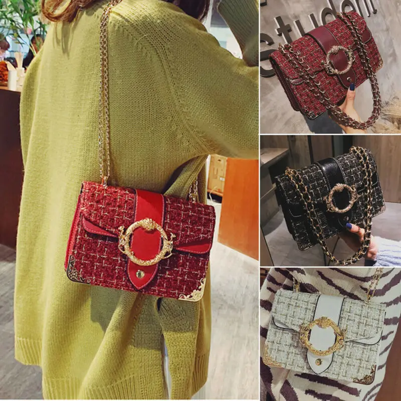 US STOCK Women Fashion Handbag Shoulder Bag Lady Chain Crossbody Tote Purse Wallet | Багаж и сумки