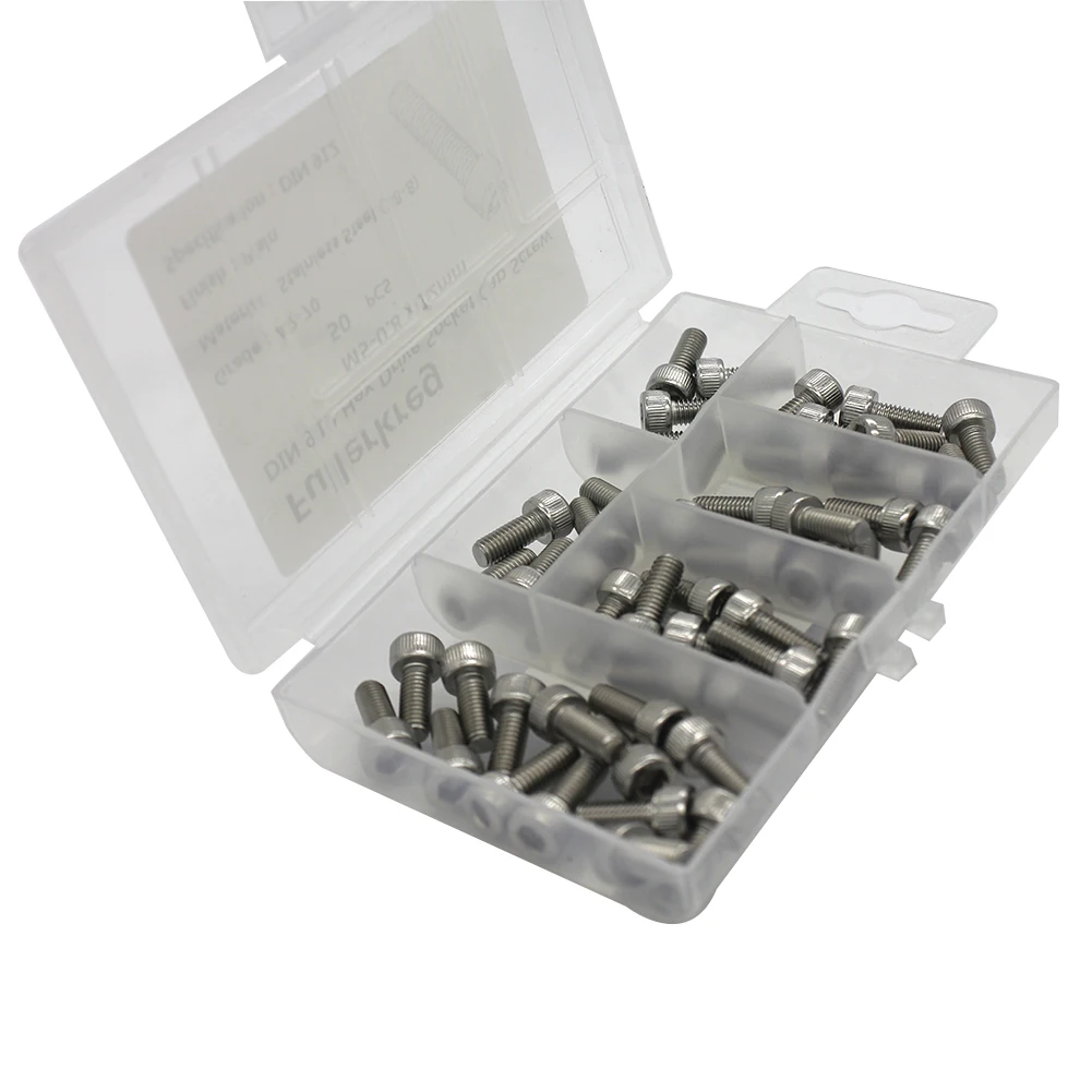 M3 A2 Stainless Steel Bolt DIN912 Hexagon Hex Socket Head Cap Allen Screw
