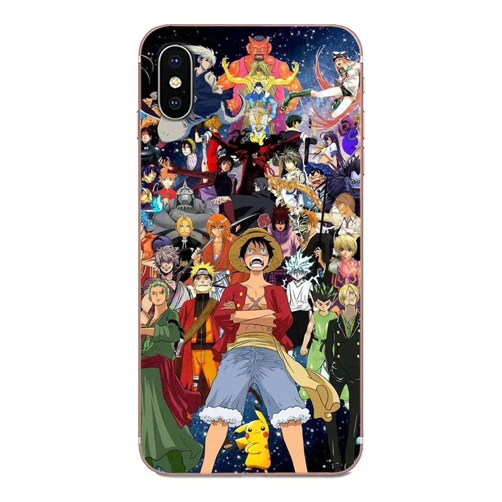 Японские Аниме ONE PIECE Dragon Ball для Galaxy Grand A3 A5 A7 A8 A9 A9S On5 On7 Plus Pro Star 2015 2016 2017 2018 мягкие