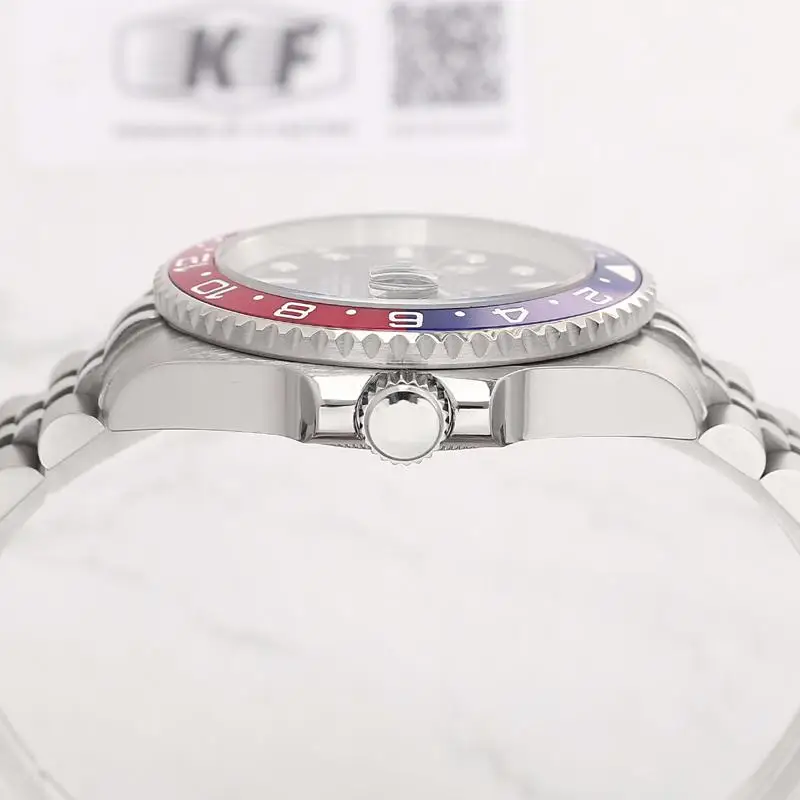 

New Sapphire Gmt Luxury Designer Mens Fashion Watch Mechanical Automatic eta2813 Waterproof Wristwatches Blue Ceramic Bezel