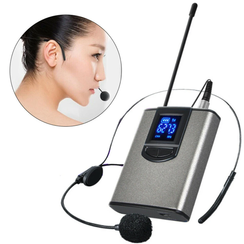 

UHF Professional Mini Portable Wireless Microphone Lapel Headset Strong Compatibility Receiver Transmitter Public Speaking