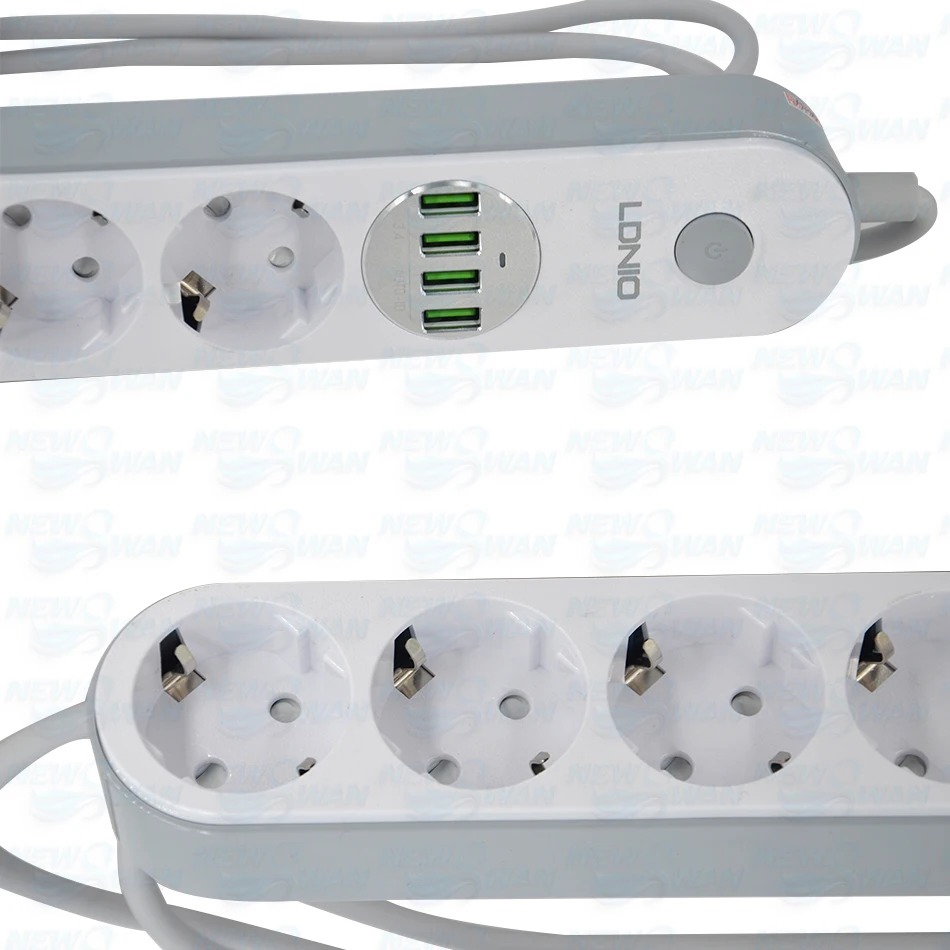 Многофункциональная 4usb-розетка SE4432 LDNIO 2 m европейского стандарта нескользящая |