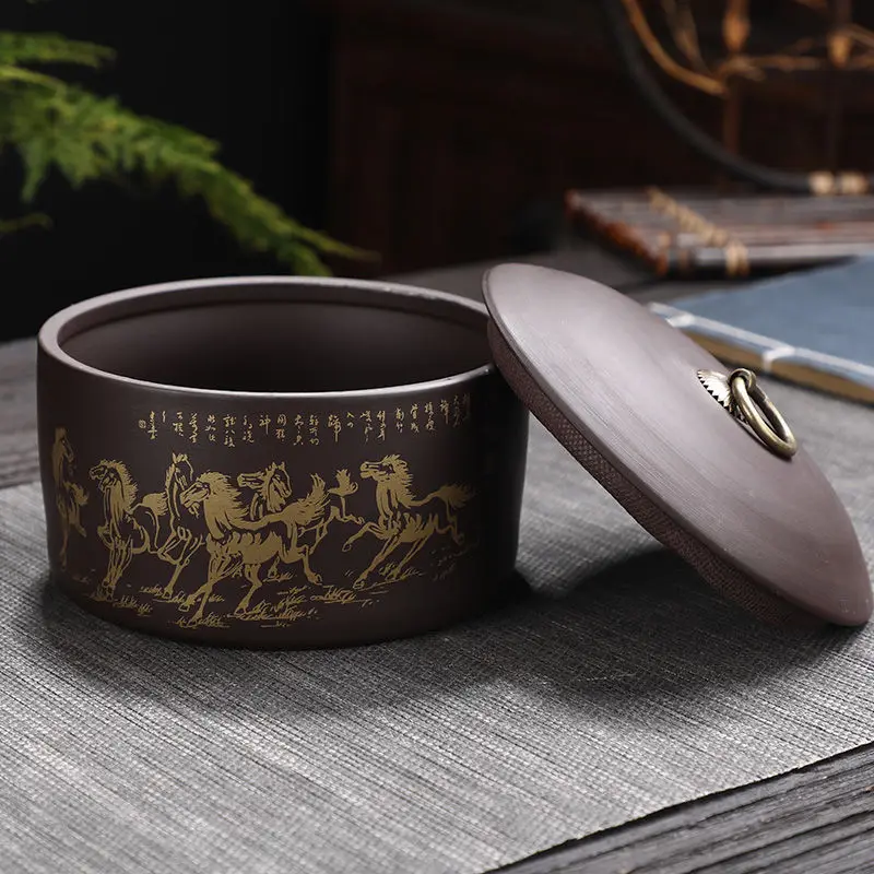 Фиолетовый песок Чай коробка четыре модели Сахар Печенье Коробка сухие фрукты