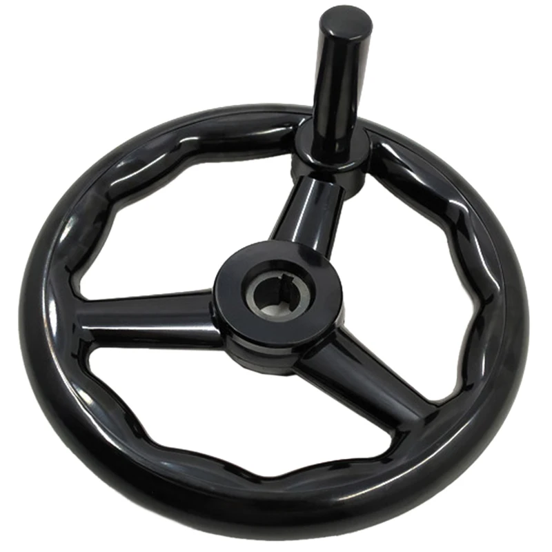 Milling Machine Lathe Round Ripple 3-Spoke Hand Wheel with Removable Handle for Grinder Tool Parts |