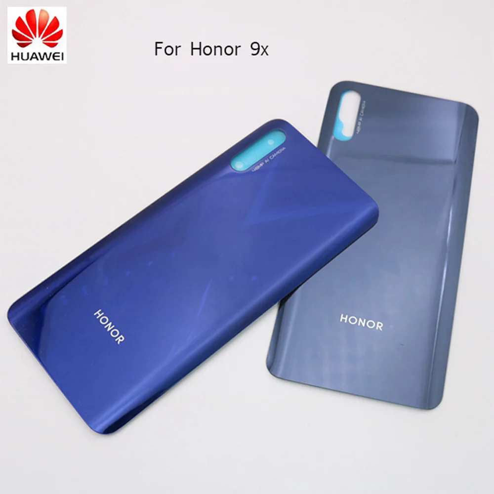 Задняя стеклянная крышка аккумулятора для Huawei Honor 9x Корпус задней панели замена