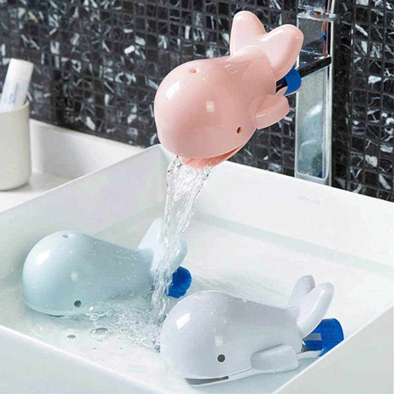 

Cartoon Whale Faucet Extender Children Faucet Splash Preventer Kids Kitchen Bathroom Accessories Home Lengthen Guiding Gutter