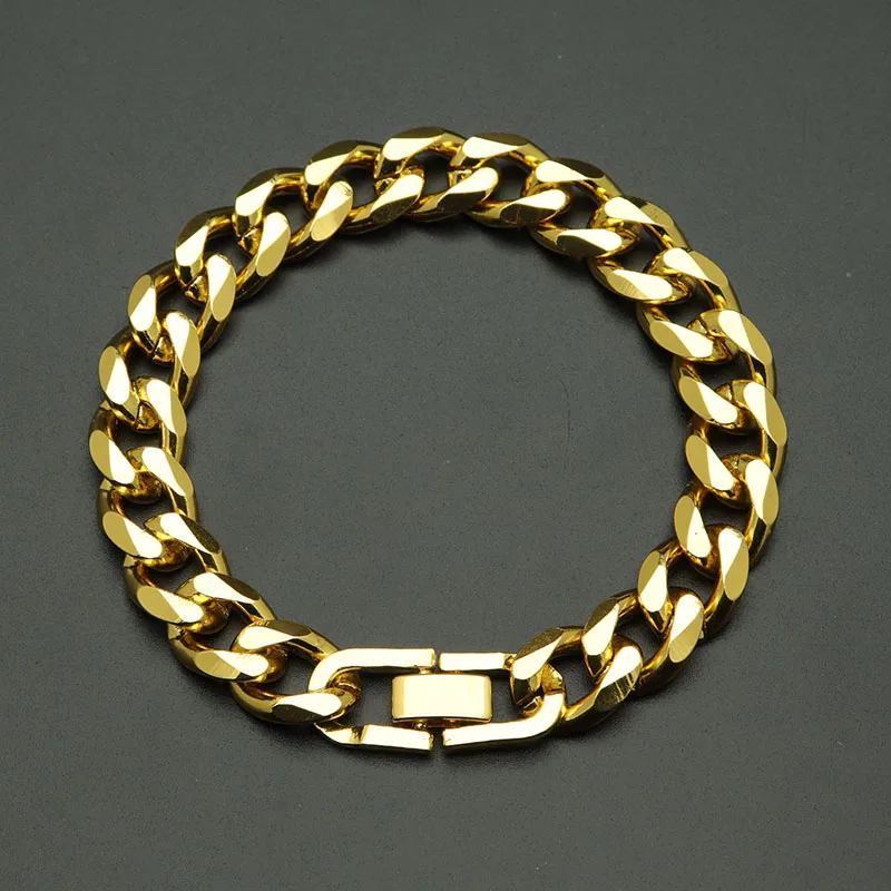 Модный мужской кожаный браслет в стиле &quotхип-хоп&quot Рок цепь для мужчин и женщин
