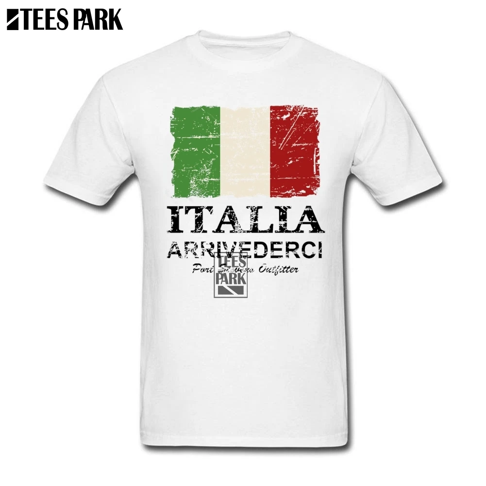 Мужские футболки в винтажном стиле с итальянским флагом новинка для взрослых